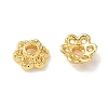 Flower Brass Bead Caps KK-P342-03G-2