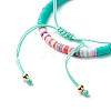 Handmade Polymer Clay Heishi Beads Stretch Bracelets Set BJEW-JB07349-06-7
