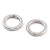 Non-Tarnish 316 Stainless Steel Spring Gate Rings STAS-M296-01P-G-01-1