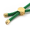 Half Finished Twisted Milan Rope Slider Bracelets FIND-G032-01G-08-5