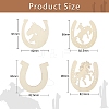 Unfinished Wood Horseshoe Cutouts WOOD-CJC0009-02-2