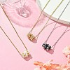 3Pcs Braided Glass Seed Bead Column Pendant Necklaces NJEW-MZ00037-2