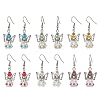Angel Handmade Glass Seed Beads Dangle Earrings for Women EJEW-MZ00394-2