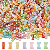 500Pcs Electroplate Opaque Resin Beads FIND-SP0005-06-1