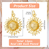 12Pcs Brass Pendants KK-HS0015-34-2