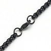 Trendy Men's 201 Stainless Steel Box Chain Necklaces NJEW-L043B-46B-3
