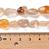 Natural Cherry Blossom Agate Beads Strands G-P497-01E-68-5