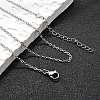 Non-Tarnish 304 Stainless Steel Cable Chain Necklace STAS-T040-PJ204-50-4