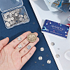 52Pcs 26 Styles 201 Stainless Steel Links STAS-SC0008-87-3