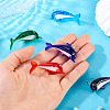 5Pcs 5 Colors Handmade Lampwork Pendants LAMP-TA0001-66-5