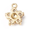 Eco-Friendly Rack Plating Brass Micro Pave Cubic Zirconia Charms KK-F835-14G-2
