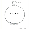 Heart Cubic Zirconia Link Bracelets ES9944-1-1