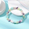 Natural Gemstone Chip Stretch Bracelets for Women BJEW-JB11019-01-2