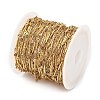 304 Stainless Steel Textured Bar Link Chains CHS-H116-01A-G-2
