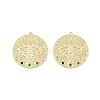Brass Micro Pave Colorful Cubic Zirconia Pendants CU-CBA764E-02G-1