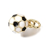 3D Brass Enamel Charms KK-CBAEEA8-01G-2