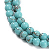 Synthetic Turquoise Beads Strands G-U004-02P-4