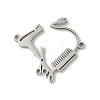 304 Stainless Steel Connector Charms STAS-F326-12P-1