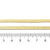 Brass Flat Snake Chain Necklaces NJEW-A042-02G-01-5