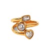 304 Stainless Steel Clear Cubic Zirconia Finger Rings WG2FE91-01-2