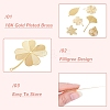 12Pcs 6 Styles Brass Big Pendants KKC-TA0001-09-8