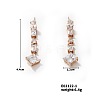 Geometric Cube Stud Earrings with Full Rhinestone Design TL4869-2-1