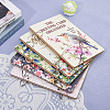 Wooden 2-Ring Loose Leaf Binder Postcard Phote Album Cover DIY-WH0547-234-7