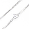 304 Stainless Steel Venetian Chain Necklaces NJEW-P162-04S-2