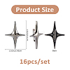 16Pcs Star Alloy Lapel Pins for Backpack Clothes JEWB-FH0002-96B-2