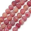 Natural Weathered Agate Bead Strands G-S237-8mm-09-1