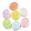 UV Plating Iridescent Acrylic Beads X-OACR-G039-19-1