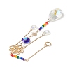 Glass Teardrop Window Hanging Suncatchers HJEW-JM00937-4