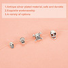 60Pcs 4 Styles Halloween Theme Tibetan Style Alloy Beads FIND-HY0003-84-5