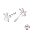 925 Sterling Silver Stud Earring Findings STER-T002-266S-2