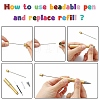 Plastic Beadable Pens AJEW-L082-A-8