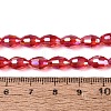 Electroplate Transparent Glass Beads Strands GL-N002-01A-A05-4