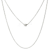 Tarnish Resistant Classic Plain 304 Stainless Steel Mens Womens Cable Chains Necklaces X1-STAS-S029-02-1