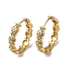 KC Gold Plated Brass Micro Pave Cubic Zirconia Hoop Earring EJEW-L271-16KCG-02-1