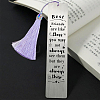 Fingerinspire 2Pcs 2 Style Stainless Steel Bookmarks AJEW-FG0001-58E-5