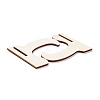 Flower Wooden Mini Chalkboard Signs LS-AJEW-M035-09-3