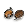 Natural Tiger Eye Pendants G-Z101-02AS-07-2