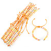 Handmade Polymer Clay Heishi Bead Bracelet Making AJEW-TAC00082-2