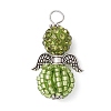 Alloy with Glass Seed Beads Pendants PALLOY-MZ00276-05-1