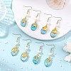 Ocean 304 Stainless Steel with AB Color Freshwater Shell Dangle Earrings EJEW-JE07382-1