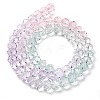 Transparent Painted Glass Beads Strands X1-DGLA-A034-T6mm-A23-5