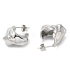 Non-Tarnish 304 Stainless Steel Twist Stud Earrings EJEW-B026-23P-2