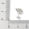 Brass Micro Pave Clear Cubic Zirconia European Dangle Charms Bails KK-Q028-01P-2