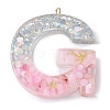 Resin Pendants RESI-B029-01P-G-1