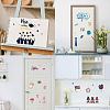 8 Sheets 8 Styles PVC Waterproof Wall Stickers DIY-WH0345-199-6