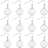 60Pcs 304 Stainless Steel Earring Hooks STAS-BBC0009-93C-7